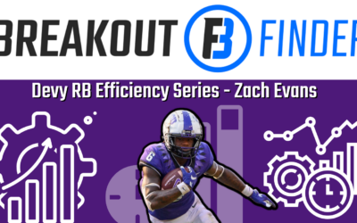 2022 Devy Rushing Efficiency: Zach Evans